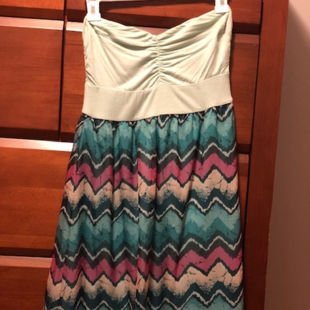 Chevron print dress